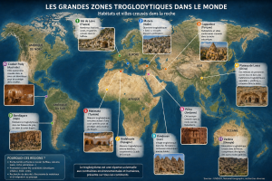 les troglos dans le monde